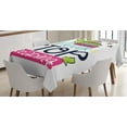 thumbnail image 1 of Ambesonne Book Tablecloth Rectangular Table Cover, Vivid Cactus and Stars, 60"x84", Multicolor, 1 of 4
