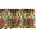 thumbnail image 1 of Ambesonne Bookshelf Valance Pack of 2, Vintage Library Painting, 42"X12", Multicolor, 1 of 3