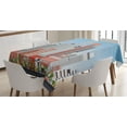 thumbnail image 1 of Ambesonne Boston Tablecloth Rectangular Table Cover, Detailed State House, 52"x70", Multicolor, 1 of 3