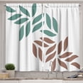 thumbnail image 1 of Ambesonne Botanic Kitchen Curtains, Leaves Nature Abstract Art, 55"x45", Laurel Green, 1 of 3