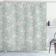thumbnail image 1 of Ambesonne Botanic Shower Curtain, Floral Spring Season Art, 69"Wx84"L, Pale Teal, 1 of 3