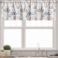 thumbnail image 1 of Ambesonne Botanic Valance Pack of 2, Floral Leaves Herbs Doodle, 54"X12", Mauve Taupe and Blue Grey, 1 of 3