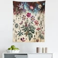 thumbnail image 1 of Ambesonne Botanic Wall Hanging Tapestry, Retro Galactic Wildflowers, 23"x28", Cream Laurel Green, 1 of 2