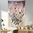 thumbnail image 1 of Ambesonne Botanic Wall Hanging Tapestry, Wildflower Bouquet Vintage, 30"x45", Mauve Beige Teal, 1 of 3