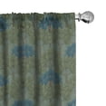 thumbnail image 1 of Ambesonne Botanical Window Curtains, Forest Foliage Woodland, Each 28" W x 95" L, Army Green and Slate Blue, 1 of 4