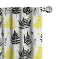 thumbnail image 1 of Ambesonne Botanical Window Curtains, Nature Abstract Tree Art, Each 28" W x 84" L, White Yellow Black, 1 of 4