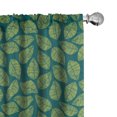 thumbnail image 1 of Ambesonne Botanical 4-Panel Curtains, Tropical Tree Spring Art, 56"x84", Yellow Green Dark Teal, 1 of 4