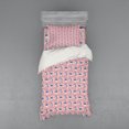 thumbnail image 1 of Ambesonne Botanical Bedding Set 3 Pcs, Spring Garden Bird Beauty, Twin, Coral Pale Pink, 1 of 2