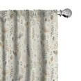 thumbnail image 1 of Ambesonne Botanical Curtains, Autumn Leaves and Plants, Pair of 28"x95", Multicolor, 1 of 5