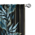 thumbnail image 1 of Ambesonne Botanical Curtains, Branches Bluish Pattern, Pair of 28"x84", Dark Sky Blue and Pale Camel, 1 of 1