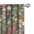 thumbnail image 1 of Ambesonne Botanical Curtains, Colorful Foliage Autumn, Pair of 28"x84", Dried Rose Pale Green, 1 of 1