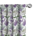 thumbnail image 1 of Ambesonne Botanical Curtains, Lavender and Peony, Pair of 28"x95", Multicolor, 1 of 5