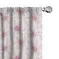 thumbnail image 1 of Ambesonne Botanical Curtains, Monotone Blossom, Pair of 28"x84", Dried Rose White, 1 of 5