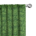 thumbnail image 1 of Ambesonne Botanical Curtains, Overview Foliage Scene, Pair of 28"x63", Fern Green Emerald, 1 of 5