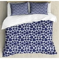 thumbnail image 1 of Ambesonne Botanical Duvet Cover Set, Autumn Art Forest Foliage, 2-Calking, Dark Lavender White, 1 of 7