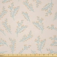 thumbnail image 1 of Ambesonne Botanical Fabric by the Yard Microfiber, Oversimplified Branches, 1 Yard, Pastel Brown Sky Blue, 1 of 2