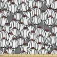 thumbnail image 1 of Ambesonne Botanical Fabric by the Yard Upholstery, Abstract Poppy Boxes Art, 5 Yards, Grey Charcoal Grey, 1 of 5
