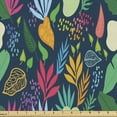 thumbnail image 1 of Ambesonne Botanical Fabric by the Yard Upholstery, Creative Abstract Nature, 5 Yards, Multicolor, 1 of 5
