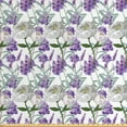 thumbnail image 1 of Ambesonne Botanical Fabric by the Yard Upholstery, Lavender and Peony, 5 Yards, Multicolor, 1 of 4