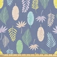 thumbnail image 1 of Ambesonne Botanical Fabric by the Yard Upholstery, Repeating Colorful Leaves, 10 Yards, Ceil Blue and Multicolor, 1 of 5