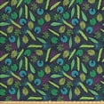 thumbnail image 1 of Ambesonne Botanical Fabric by the Yard Upholstery, Tropical Leaves Jungle, 2 Yards, Green Seafoam, 1 of 4