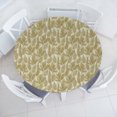 thumbnail image 1 of Ambesonne Botanical Fitted Round Tablecloth, Wild Artwork Leafy Forest, 36"- 40" Diameter, Fawn Sage Green and Eggshell, 1 of 5