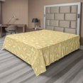 thumbnail image 1 of Ambesonne Botanical Flat Bedding Sheet Soft Top Sheet, Overlapped Leaves Plot, King, Pastel Brown Pale Green, 1 of 1