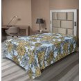 thumbnail image 1 of Ambesonne Botanical Flat Bedding Sheet Soft Top Sheet, Simplified Vintage Flora, Twin XL, Pale Blue and Sand Brown, 1 of 1