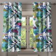 thumbnail image 1 of Ambesonne Botanical Grommet Curtain, Nature Love Leafy Print, 50"x60", Green Teal and Blue, 1 of 5