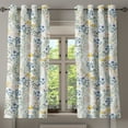 thumbnail image 1 of Ambesonne Botanical Grommet Curtain, Print of Lemon and Floral, 50"x60", White Fern Green Mustard, 1 of 5