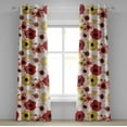 thumbnail image 1 of Ambesonne Botanical Grommet Curtain, Spring Boho Aura Floral, 50"x108", Blush Raspberry and White, 1 of 1