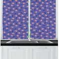 thumbnail image 1 of Ambesonne Botanical Kitchen Curtains, Garlic and Thyme Pattern, 55"x45", Lavender Blue Salmon, 1 of 1