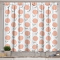 thumbnail image 1 of Ambesonne Botanical Kitchen Curtains, Pastel Floral Spring, 55"x39", Peach Sage Green, 1 of 3