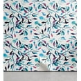 thumbnail image 1 of Ambesonne Botanical Peel & Stick Wallpaper for Home, Repeating Branches Leaves, 13"x72", Sky Blue Pink and Teal, 1 of 5
