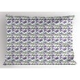 thumbnail image 1 of Ambesonne Botanical Pillow Sham, Lavender and Peony, 26" X 20", Multicolor, 1 of 2