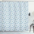 thumbnail image 1 of Ambesonne Botanical Shower Curtain, Berries and Leaves Plot, 69"Wx75"L, Azure Blue and Peacock Green, 1 of 4