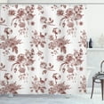 thumbnail image 1 of Ambesonne Botanical Shower Curtain, Floral Victorian Print, 69"Wx75"L, Brown Ivory, 1 of 4