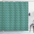 thumbnail image 1 of Ambesonne Botanical Shower Curtain, Flowering Hosta Plants, 69"Wx70"L, Jade Green and Blue Violet, 1 of 4