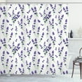 thumbnail image 1 of Ambesonne Botanical Shower Curtain, Lavender Bouquet Romance, 69"Wx70"L, Indigo Olive Green, 1 of 5