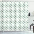 thumbnail image 1 of Ambesonne Botanical Shower Curtain, Leaves and Herbs Rounds, 69"Wx75"L, Seafoam and Pale Green, 1 of 1