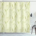 thumbnail image 1 of Ambesonne Botanical Shower Curtain, Nature Art Various Herbs, 69"Wx84"L, Khaki Pale Green, 1 of 4