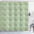 thumbnail image 1 of Ambesonne Botanical Shower Curtain, Pond Animals Flowers Art, 69"Wx84"L, Pale Green Almond and Tan, 1 of 4