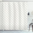 thumbnail image 1 of Ambesonne Botanical Shower Curtain, Simple Field Dandelions, 69"Wx70"L, Red Beige White, 1 of 4
