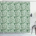 thumbnail image 1 of Ambesonne Botanical Shower Curtain, Vintage Exotic Leaves, 69"Wx70"L, Green and Ivory, 1 of 3