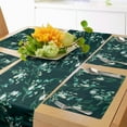 thumbnail image 1 of Ambesonne Botanical Table Runner & Placemats, Nature Herbal Flourishes, Placemat 4 pcs + Runner 12"x72", Petrol Blue Jade Green, 1 of 2