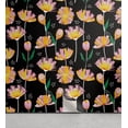 thumbnail image 1 of Ambesonne, Botanical Themed Peel & Stick Wallpaper for Home, Tulip Pattern Art, 13"x100", Charcoal Grey Pale Pink, 1 of 5
