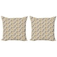 thumbnail image 1 of Ambesonne Botanical Throw Pillow Cover 2 Pack, Abstract Garden Art, 18", Multicolor, 1 of 2
