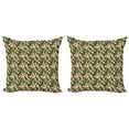 thumbnail image 1 of Ambesonne Botanical Throw Pillow Cover 2 Pack, Exotic Summer Jungle, 16", Multicolor, 1 of 2