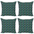 thumbnail image 1 of Ambesonne Botanical Throw Pillow Cover 4 Pack, Creative Abstract Nature, 24", Multicolor, 1 of 2