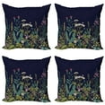 thumbnail image 1 of Ambesonne Botanical Throw Pillow Cover 4 Pack, Rural Herbs Flowers, 20", Multicolor, 1 of 2